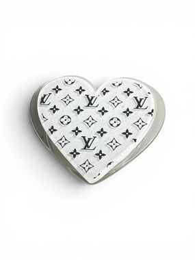 Luxury Black and White Heart PopSocket